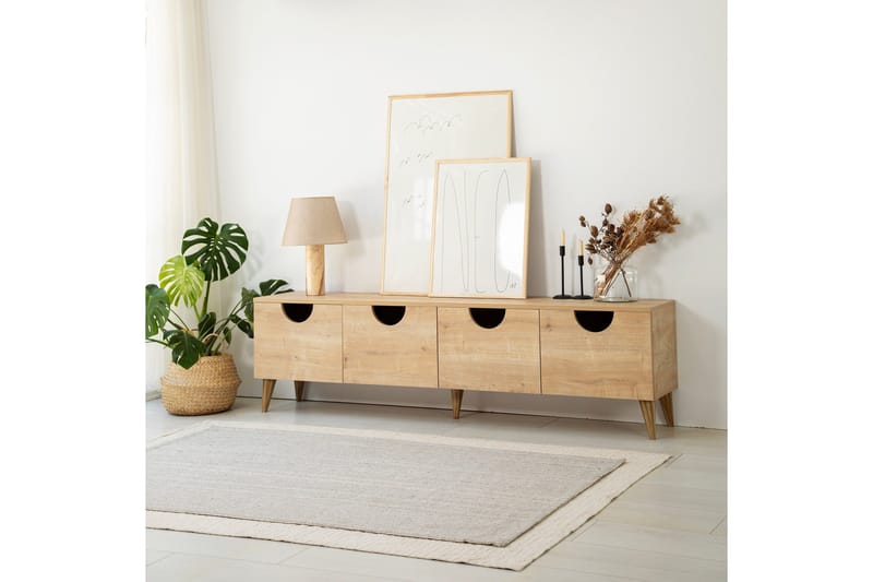 Khalidur TV-benk 180 cm, Eik