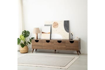 Khalidur TV-benk 180 cm - Valnøtt - Møbler - TV- & Mediamøbler - TV benk & mediabenk