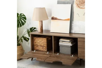 Khalidur TV-benk 180 cm - Valnøtt - Møbler - TV- & Mediamøbler - TV benk & mediabenk