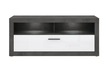 Kranea Tv-benk 138 cm - Grå/Hvit - Møbler - TV- & Mediamøbler - TV benk & mediabenk