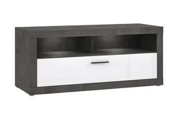 Kranea Tv-benk 138 cm - Grå/Hvit - Møbler - TV- & Mediamøbler - TV benk & mediabenk