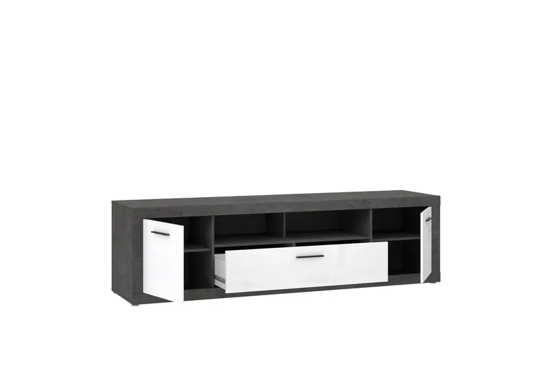 Kranea Tv-benk 213 cm - Grå/Hvit - Møbler - TV- & Mediamøbler - TV benk & mediabenk