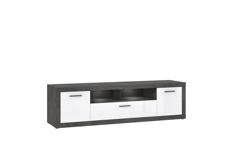 Kranea Tv-benk 213 cm - Grå/Hvit - Møbler - TV- & Mediamøbler - TV benk & mediabenk