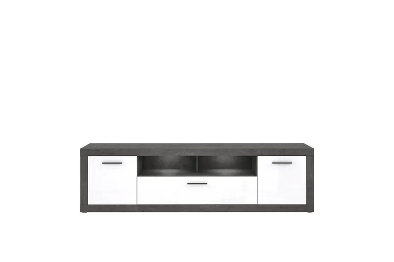 Kranea Tv-benk 213 cm - Grå/Hvit - Møbler - TV- & Mediamøbler - TV benk & mediabenk