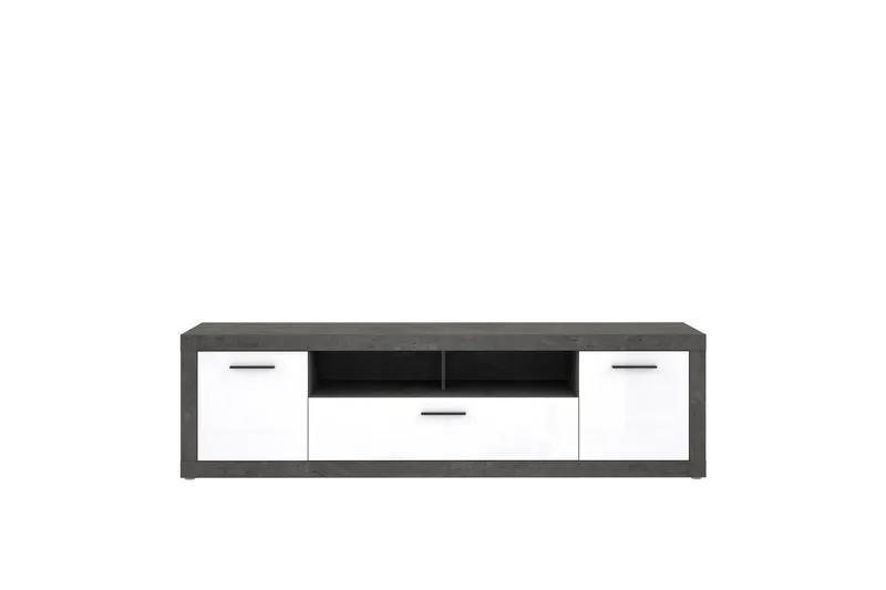 Kranea Tv-benk 213 cm - Grå/Hvit - Møbler - TV- & Mediamøbler - TV benk & mediabenk