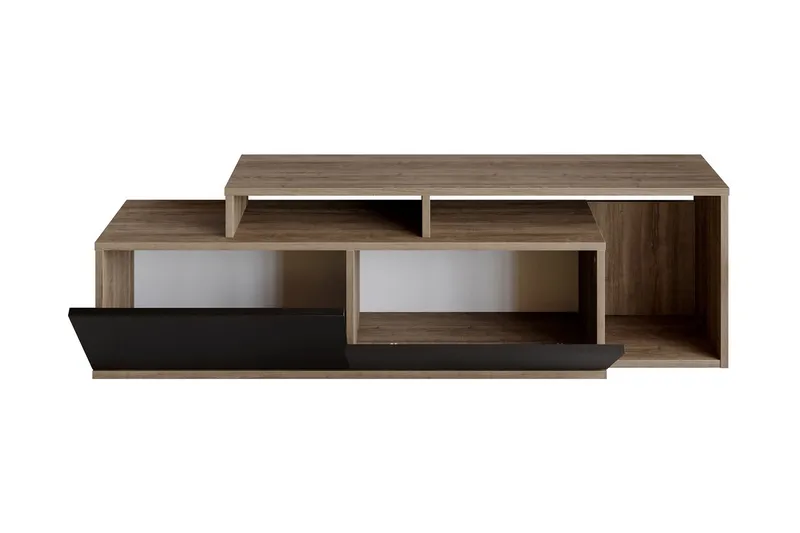 Lameyze TV-benk 150 cm - Mørkebrun/Svart - Møbler - TV- & Mediamøbler - TV benk & mediabenk
