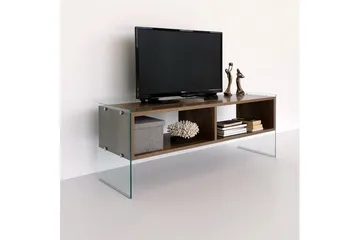 Lekkenne TV-benk 122 cm - Brun - Møbler - TV- & Mediamøbler - TV benk & mediabenk