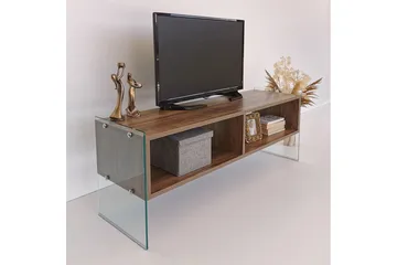 Lekkenne TV-benk 122 cm - Brun - Møbler - TV- & Mediamøbler - TV benk & mediabenk