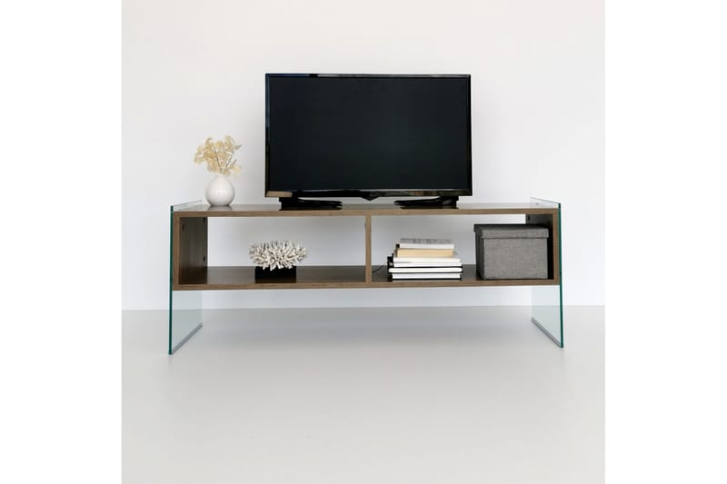 Lekkenne TV-benk 122 cm - Brun - Møbler - TV- & Mediamøbler - TV benk & mediabenk