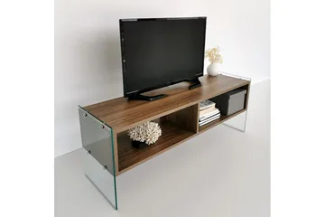Lekkenne TV-benk 122 cm - Brun - Møbler - TV- & Mediamøbler - TV benk & mediabenk