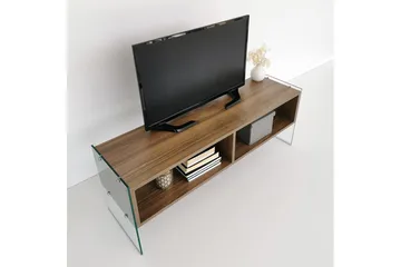 Lekkenne TV-benk 122 cm - Brun - Møbler - TV- & Mediamøbler - TV benk & mediabenk