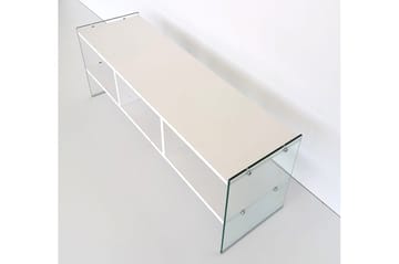 Lekkenne TV-benk 122 cm - Hvit - Møbler - TV- & Mediamøbler - TV benk & mediabenk