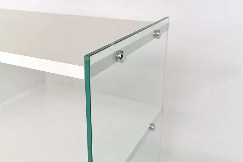 Lekkenne TV-benk 122 cm - Hvit - Møbler - TV- & Mediamøbler - TV benk & mediabenk