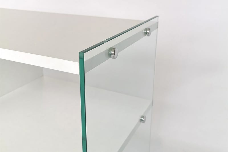 Lekkenne TV-benk 122 cm - Hvit - Møbler - TV- & Mediamøbler - TV benk & mediabenk