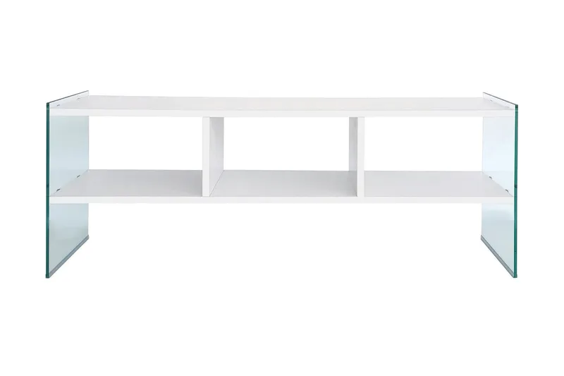 Lekkenne TV-benk 122 cm - Hvit - Møbler - TV- & Mediamøbler - TV benk & mediabenk