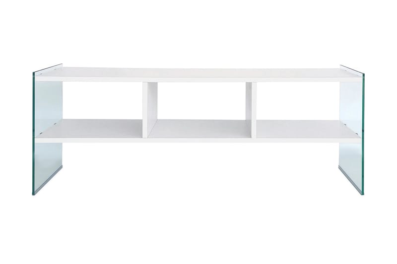 Lekkenne TV-benk 122 cm - Hvit - Møbler - TV- & Mediamøbler - TV benk & mediabenk