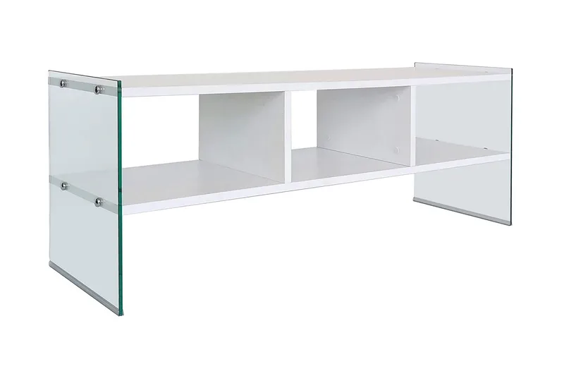 Lekkenne TV-benk 122 cm, Hvit