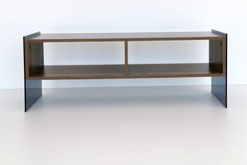Lekkenne TV-benk 122 cm - Mørkebrun - Møbler - TV- & Mediamøbler - TV benk & mediabenk