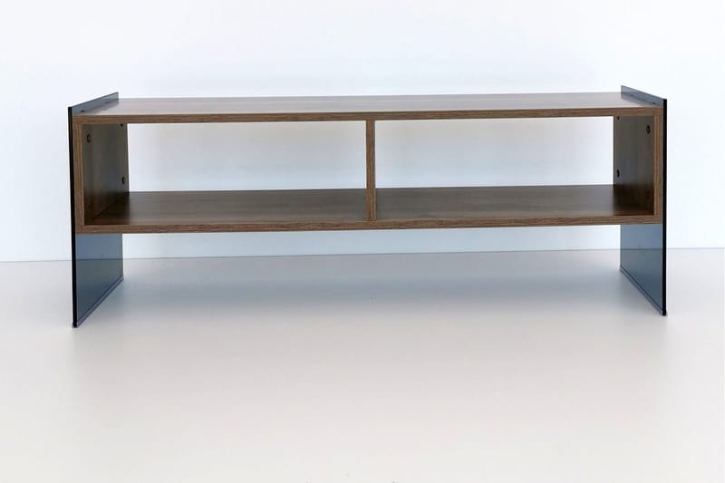 Lekkenne TV-benk 122 cm - Mørkebrun - Møbler - TV- & Mediamøbler - TV benk & mediabenk