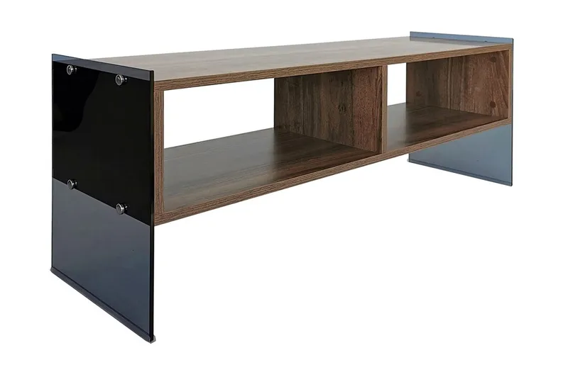 Lekkenne TV-benk 122 cm, Mørkebrun