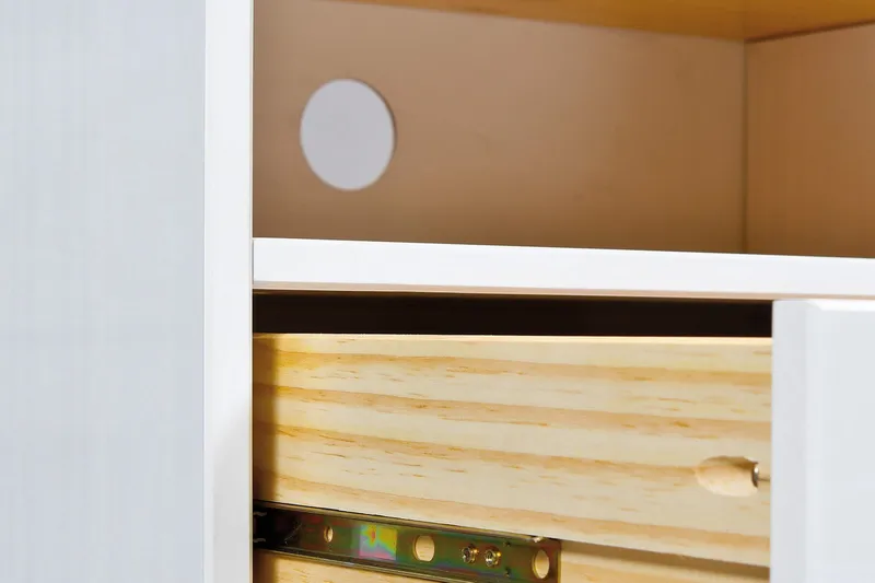 Livesey TV-benk 180 cm - Hvit/Brun - Møbler - TV- & Mediamøbler - TV benk & mediabenk