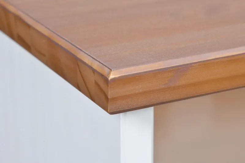 Livesey TV-benk 180 cm - Hvit/Brun - Møbler - TV- & Mediamøbler - TV benk & mediabenk