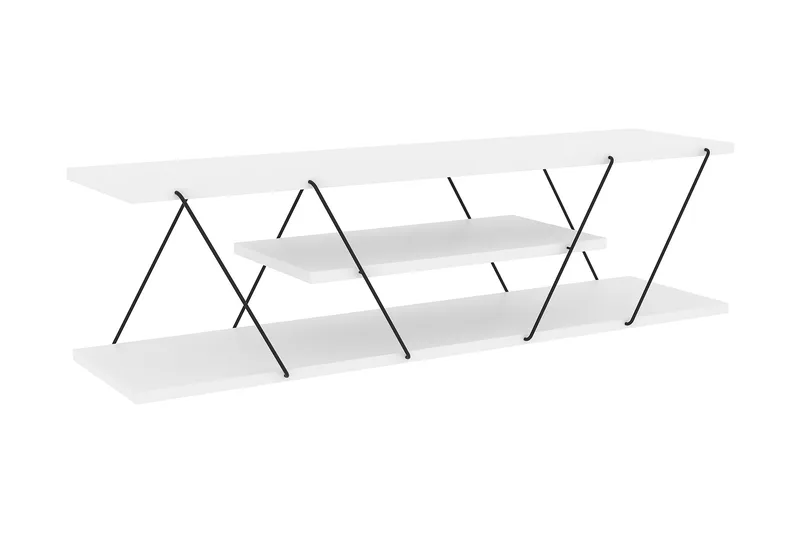 Ljusfors TV-benk 120 cm, Hvit