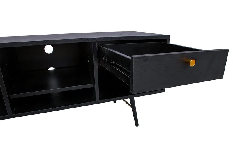 Luxembourg TV Benk Svart / Kobber - Møbler - TV- & Mediamøbler - TV benk & mediabenk