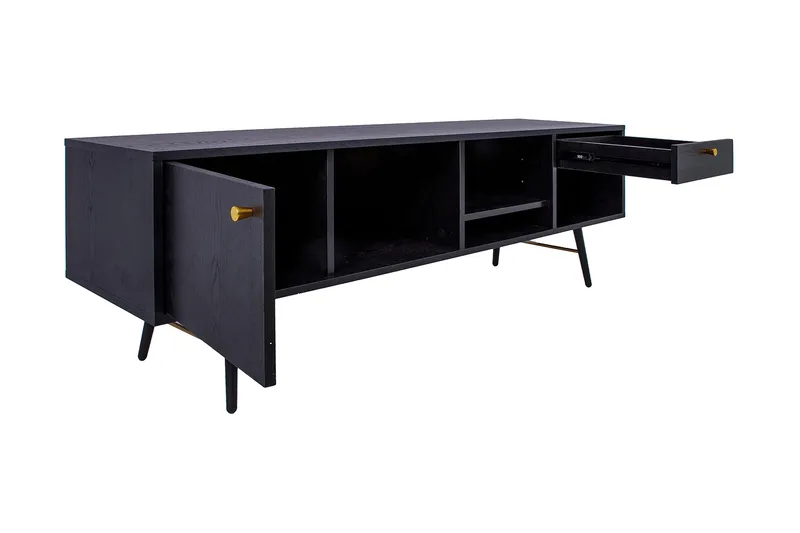 Luxembourg TV Benk Svart / Kobber - Møbler - TV- & Mediamøbler - TV benk & mediabenk