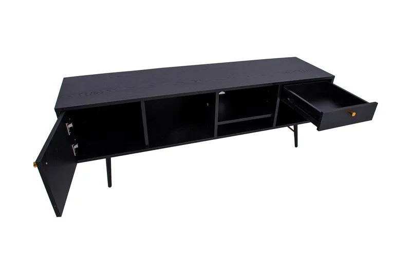 Luxembourg TV Benk Svart / Kobber - Møbler - TV- & Mediamøbler - TV benk & mediabenk