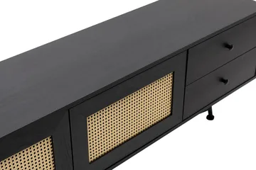 Makwana TV-benk 180 cm - Svart - Møbler - TV- & Mediamøbler - TV benk & mediabenk