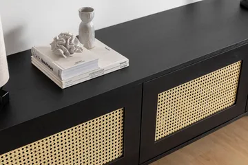 Makwana TV-benk 180 cm - Svart - Møbler - TV- & Mediamøbler - TV benk & mediabenk