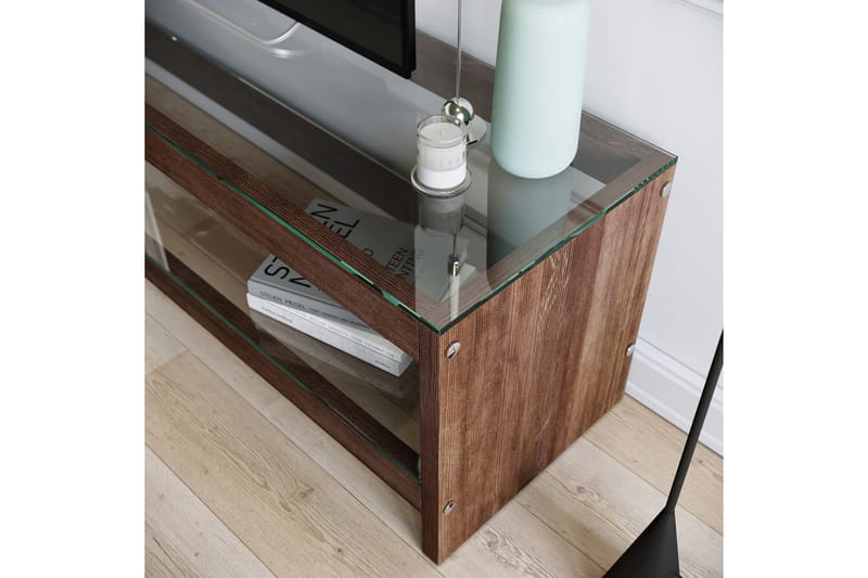 Malmby TV-benk 140 cm - Brun - Møbler - TV- & Mediamøbler - TV benk & mediabenk