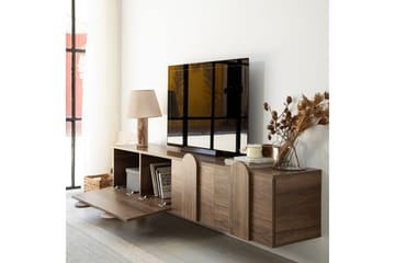 Malpani TV-benk 180 cm - Valnøtt - Møbler - TV- & Mediamøbler - TV benk & mediabenk