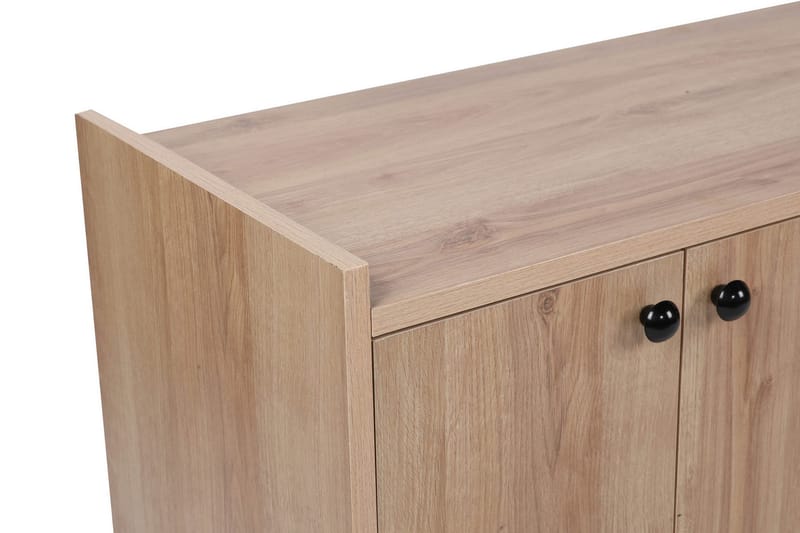 Maolina Retro TV-benk 150 cm med Oppbevaring i Tre - Lysebrun - Møbler - TV- & Mediamøbler - TV benk & mediabenk