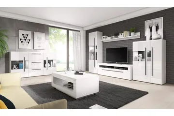Maricruz TV-benk 160 cm - Hvit - Møbler - TV- & Mediamøbler - TV benk & mediabenk