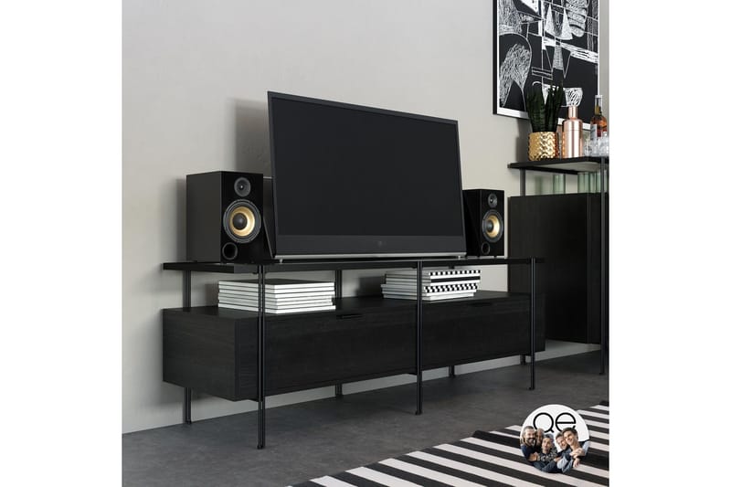 Marinko Tv-benk - Svart - Møbler - TV- & Mediamøbler - TV benk & mediabenk