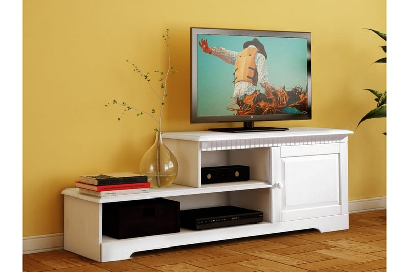 Marlies TV-benk 160x55 cm, Hvit