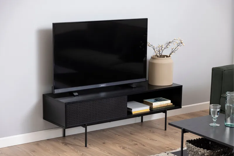 Mehoopany TV-benk 40 cm - Sort - Møbler - TV- & Mediamøbler - TV benk & mediabenk