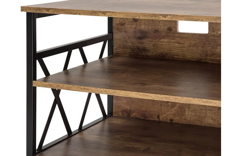 Melnychuk TV-benk 120 cm - Brun - Møbler - TV- & Mediamøbler - TV benk & mediabenk