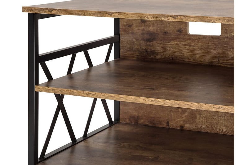 Melnychuk TV-benk 120 cm - Brun - Møbler - TV- & Mediamøbler - TV benk & mediabenk