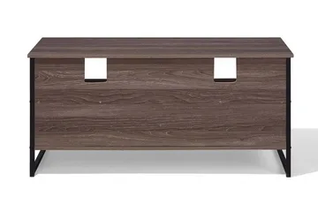 Melnychuk TV-benk 120 cm - Mørkebrun - Møbler - TV- & Mediamøbler - TV benk & mediabenk