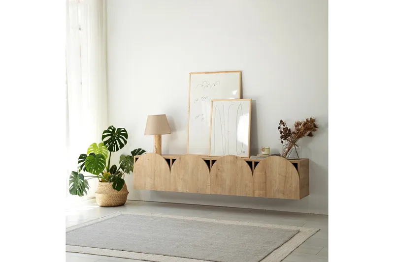 Mesta TV-benk 180 cm - Eik - Møbler - TV- & Mediamøbler - TV benk & mediabenk