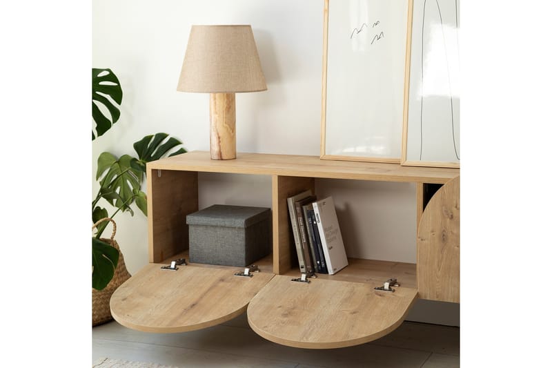 Mesta TV-benk 180 cm - Eik - Møbler - TV- & Mediamøbler - TV benk & mediabenk