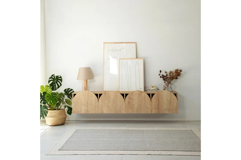 Mesta TV-benk 180 cm - Eik - Møbler - TV- & Mediamøbler - TV benk & mediabenk