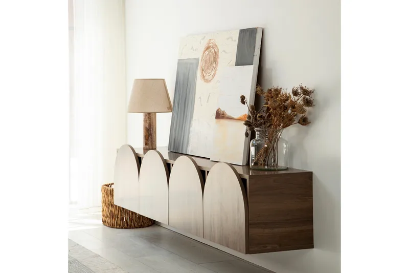 Mesta TV-benk 180 cm - Valnøtt - Møbler - TV- & Mediamøbler - TV benk & mediabenk