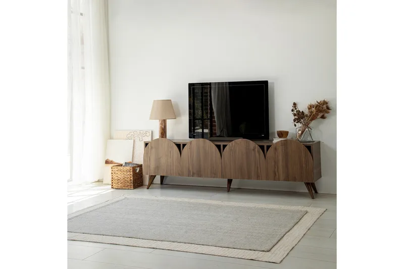 Mesta TV-benk 180 cm - Valnøtt - Møbler - TV- & Mediamøbler - TV benk & mediabenk