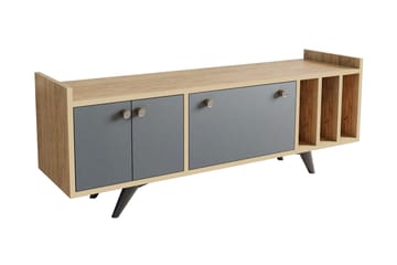 Midelt Tv-benk 150 cm - Antrasitt/Natur - Møbler - TV- & Mediamøbler - TV benk & mediabenk