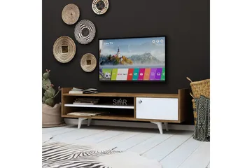 Mod Design TV-benk 120 cm - Tre/Hvit - Møbler - TV- & Mediamøbler - TV benk & mediabenk
