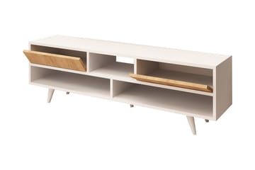 Mod Design TV-benk 140 cm - Hvit/Brun - Møbler - TV- & Mediamøbler - TV benk & mediabenk